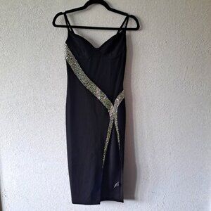 Embellished Fashion Nova Black dress